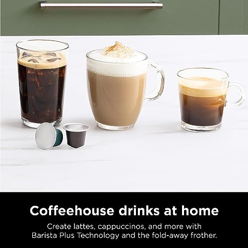 Espresso & Coffee Maker with Built-in Frother, Black E3666