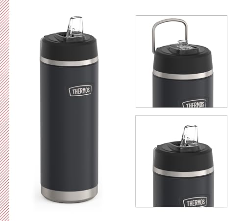 Insulated Stainless Steel Drinking Bottle with Straw, 0.71 L Z54070