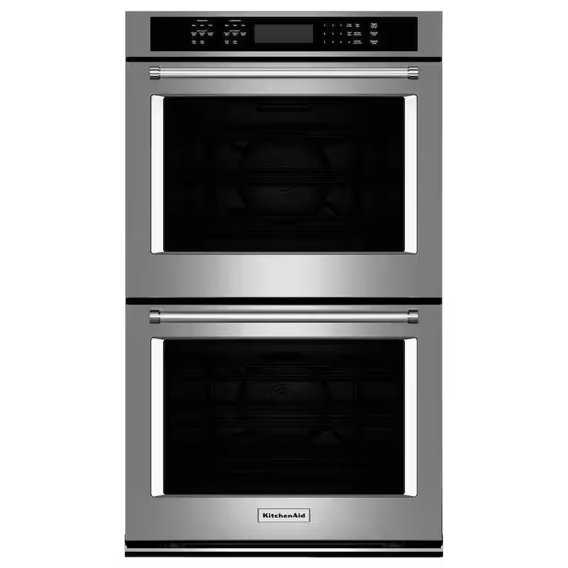 Double Electric Wall Oven Self-Cleaning with Convection in Stainless Steel V9118