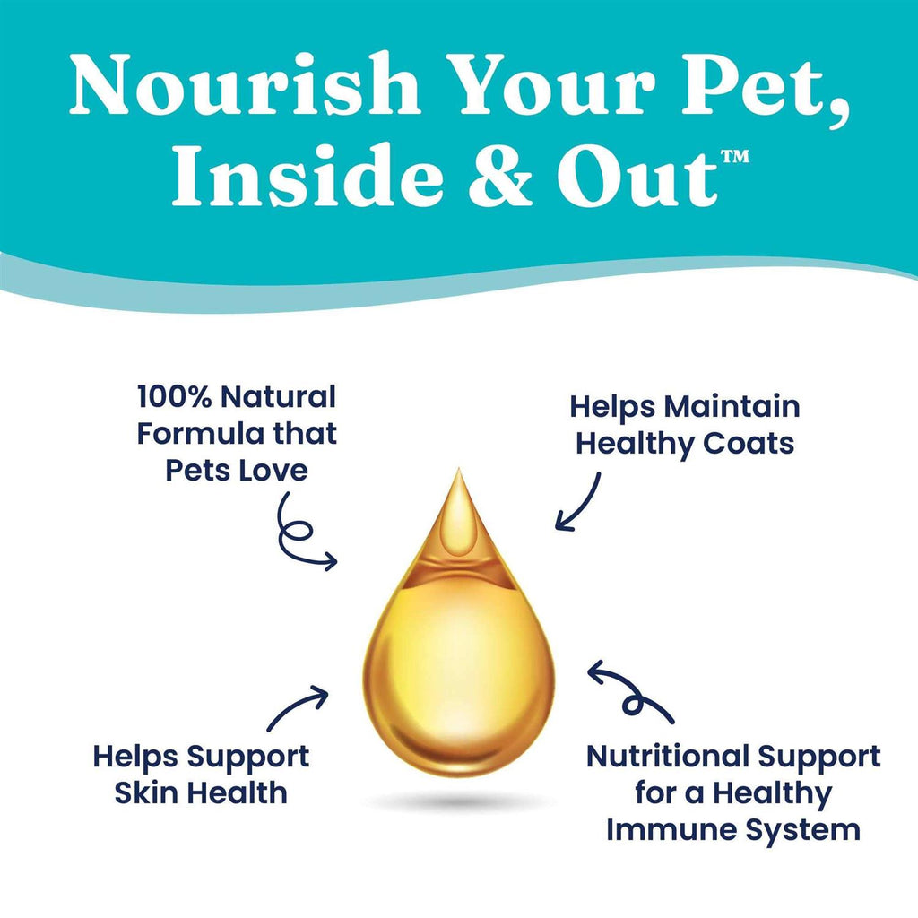 Solid Gold Fish Oil for Dogs & Cats Wild Alaskan Salmon Oil B134829