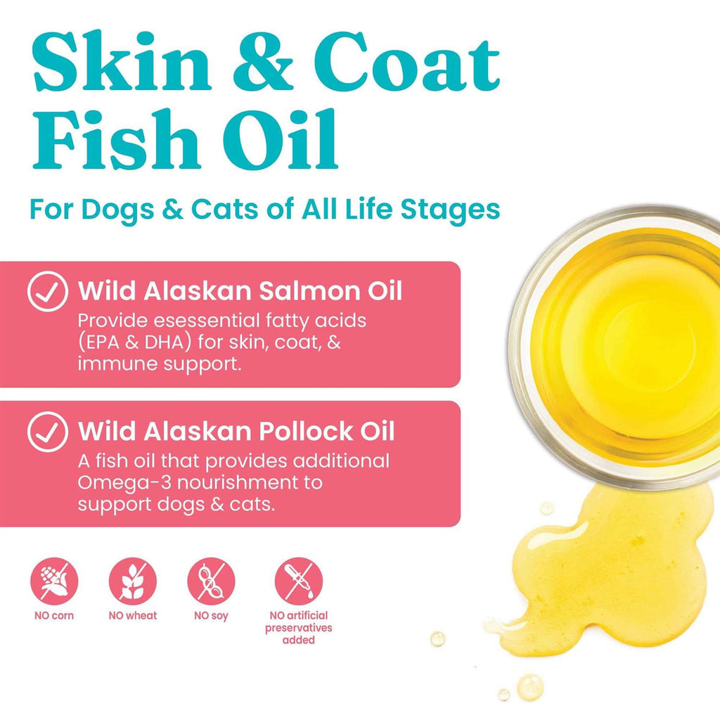 Solid Gold Fish Oil for Dogs & Cats Wild Alaskan Salmon Oil B134829