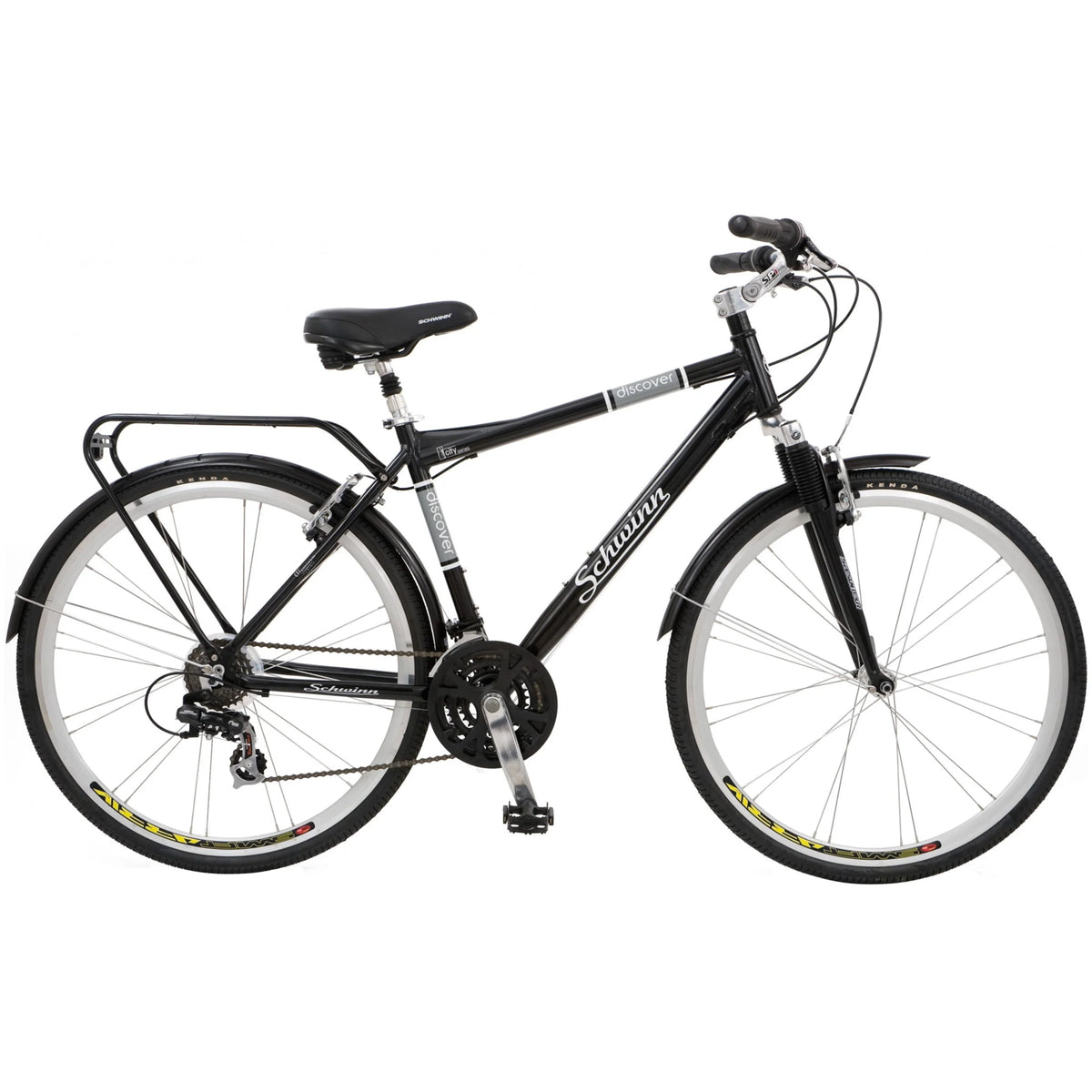 White 700c Hybrid Bicycle W143