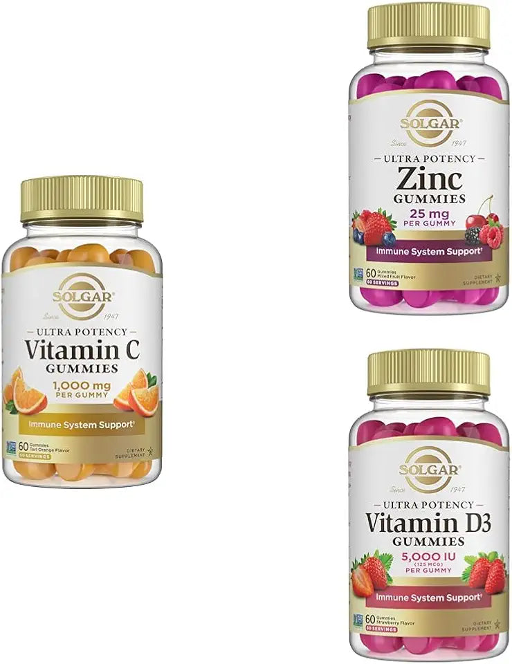 Vitamin C Zinc Vitamin D3 Gummies 60 Servings U59505