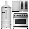 36 Gas Range, Range Hood, Refrigerator, Dishwasher, Wine Cooler Z174