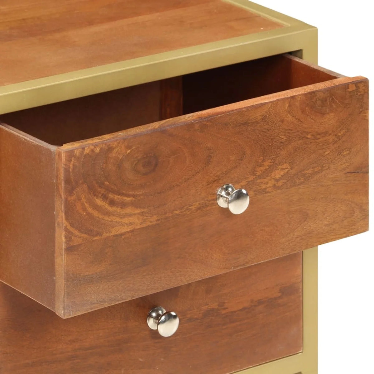 Mango Wood 2 Drawer Bedside Cabinet K1486