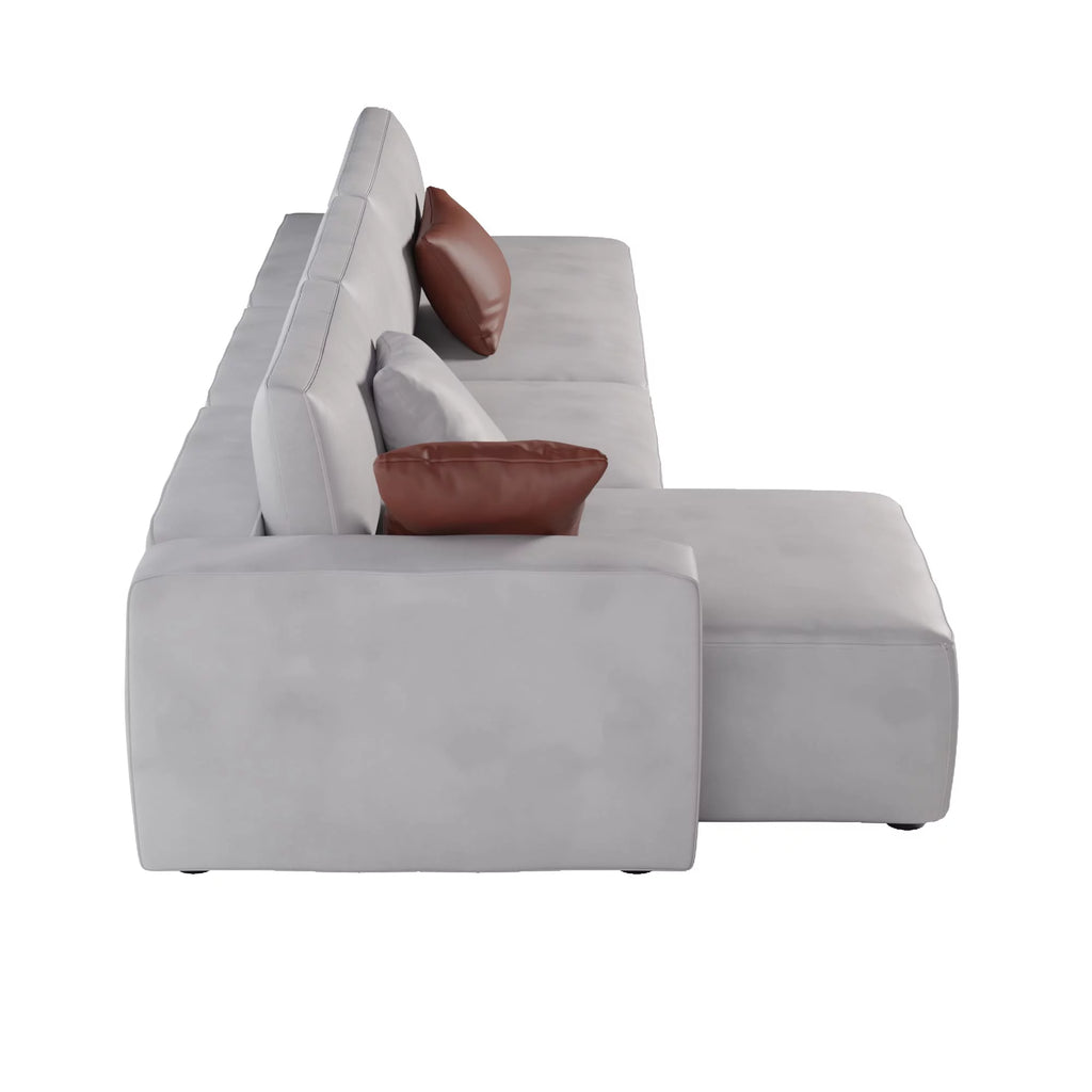 L-Shaped Leather Modular Sofa B319218