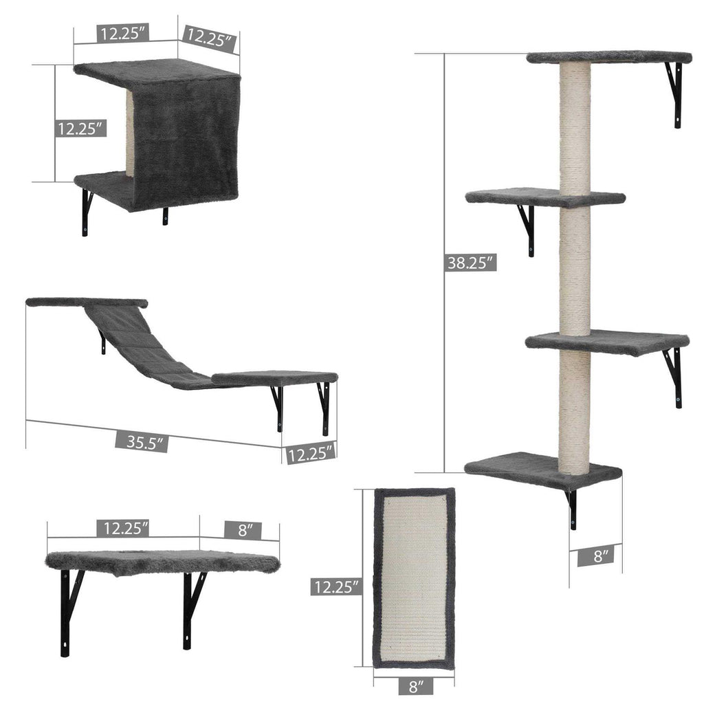 Wall Mounted Shelves Set Cat Tree M762