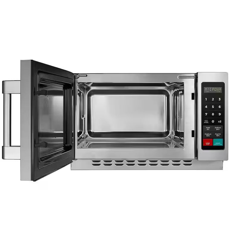 1000 Watt Stainless Steel Counter Top Microwave Oven W8802