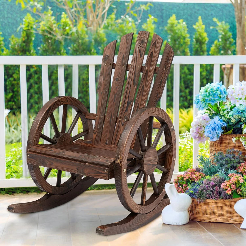 Wood Rocking Chair with Armrest F535