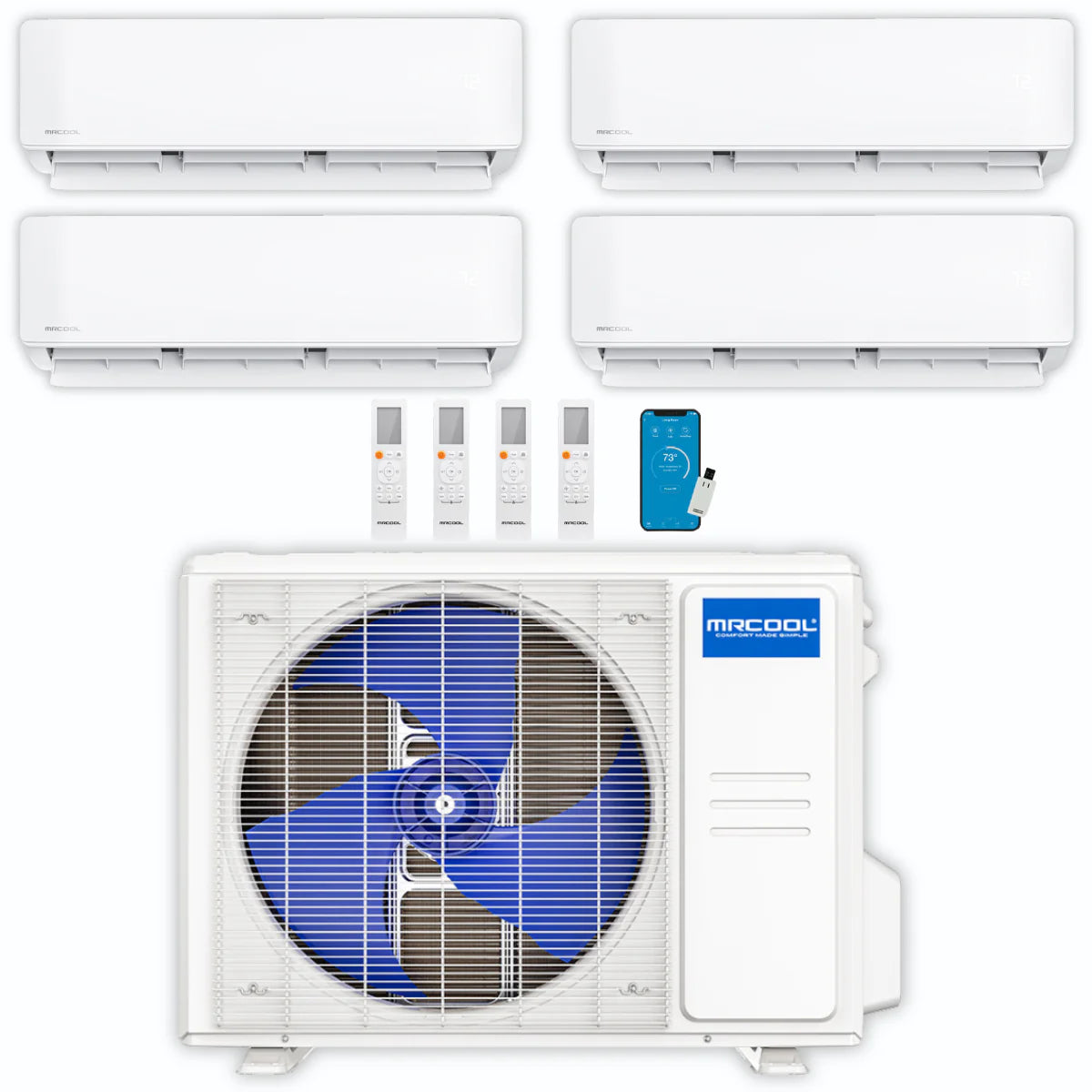 39,000 BTU 4 Zone Ductless Air Conditioner and Heat Pump Y3202