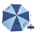 7 ft Fiberglass Beach Umbrella with Folding Anchor Base C20322