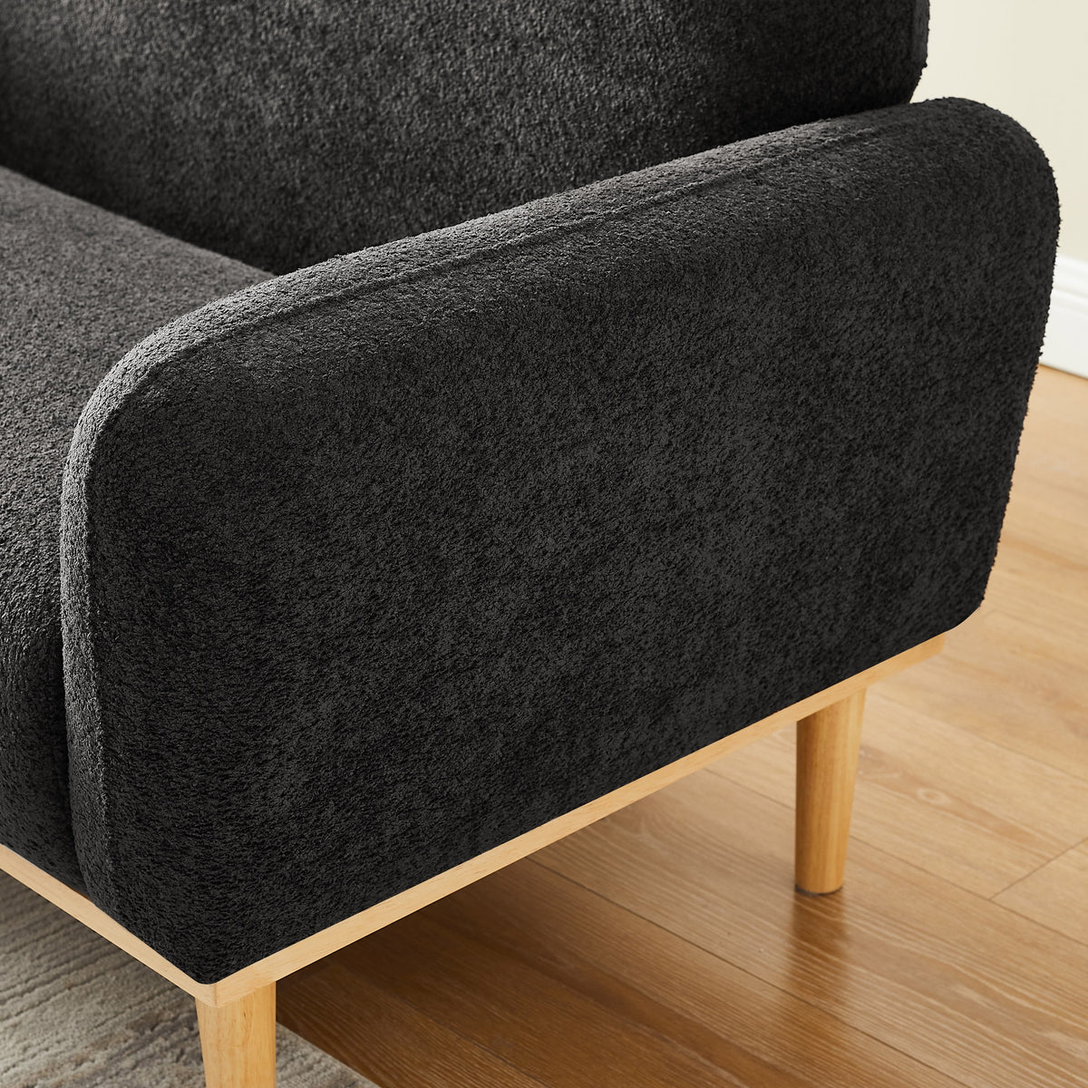 50" Wide Oversized Dark Gray Accent Chair C3592