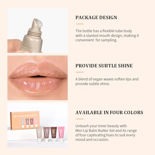 4Pcs Hydrating Lip Gloss Set U14156