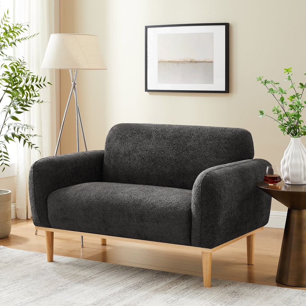 50" Wide Oversized Dark Gray Accent Chair C3592
