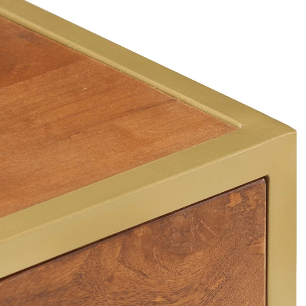 Mango Wood 2 Drawer Bedside Cabinet K1486