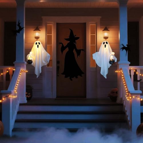 2 Pack Halloween Light Up Ghost Decorations T415111