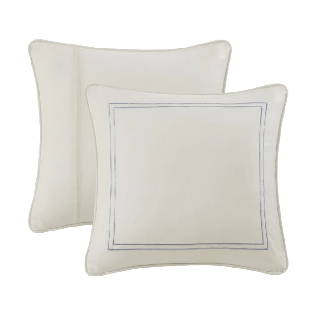 Ivory Paisley Euro Sham Q555