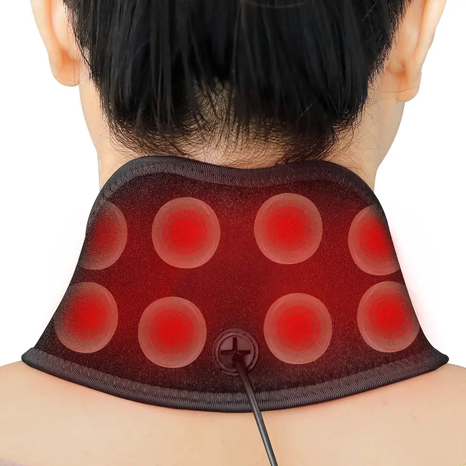 Jade Infrared Neck Heating Pad with 8 Jade Stones F81575