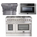 48 Inch Dual Fuel Range, Wall Mount Range Hood, Microwave Drawer I216640
