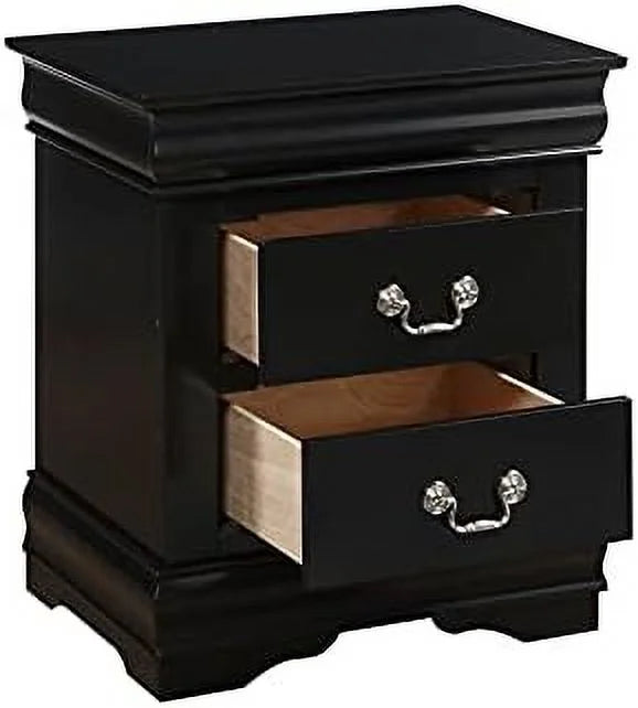 Pink Velvet 2 Drawer Nightstand R595