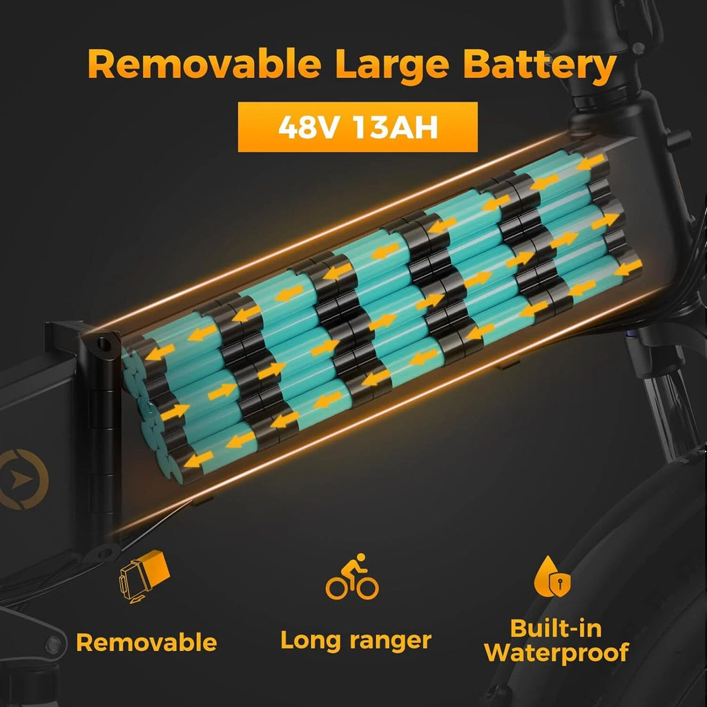 750W 20 x4.0 Fat Tire Foldable Electric Bike L763