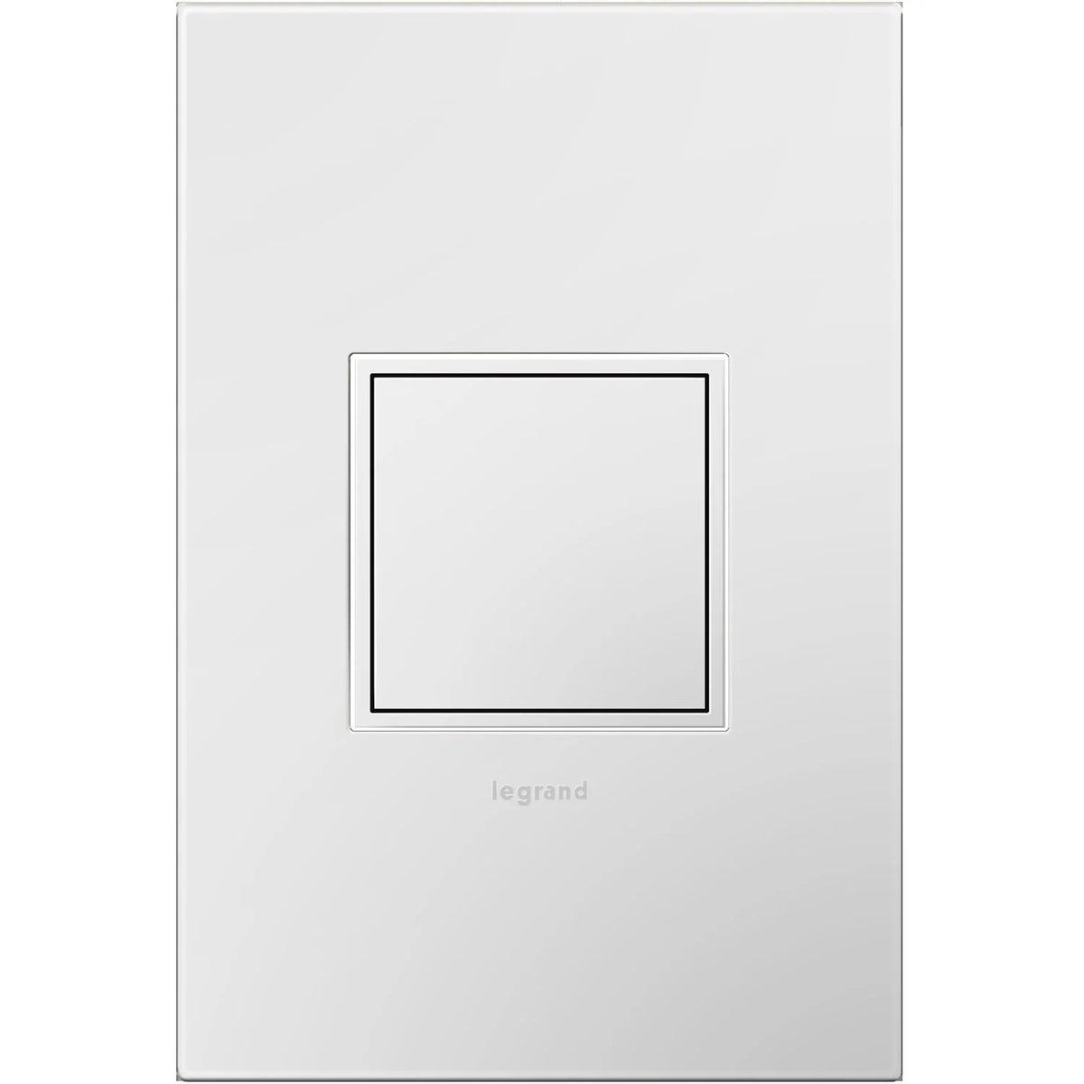 20Amp 1-Gang Pop-Out Outlet with Wall Plate, Gloss White P342