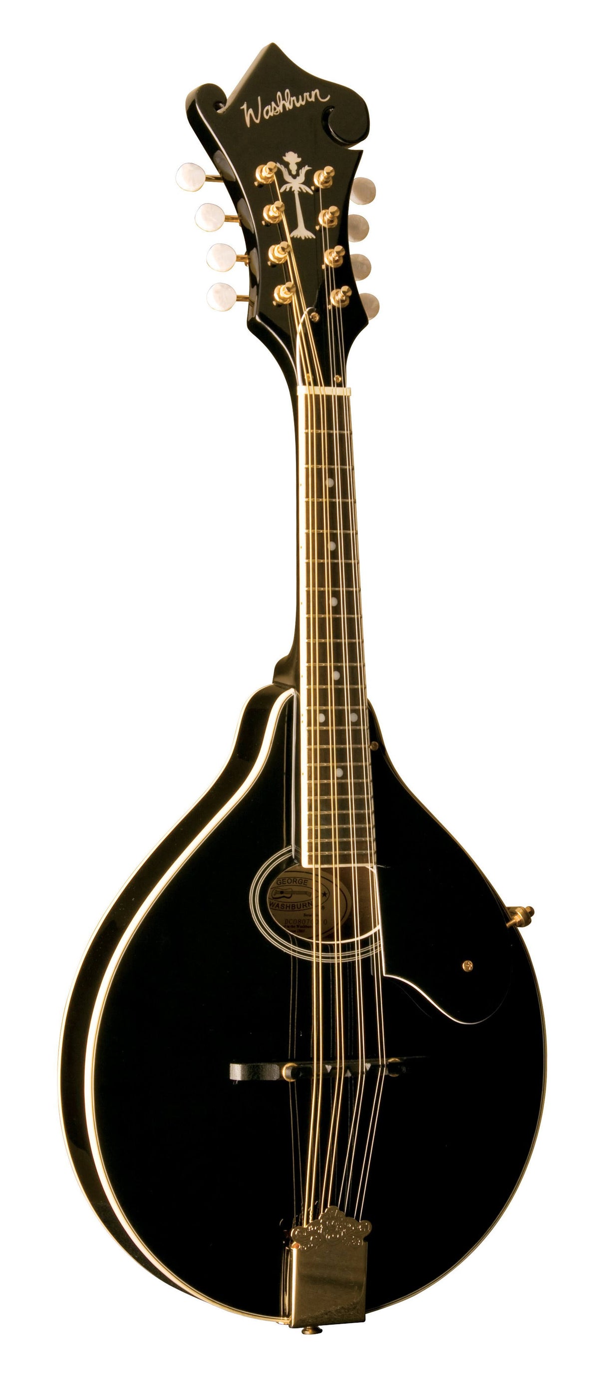 Black A-Style Mandolin K6395