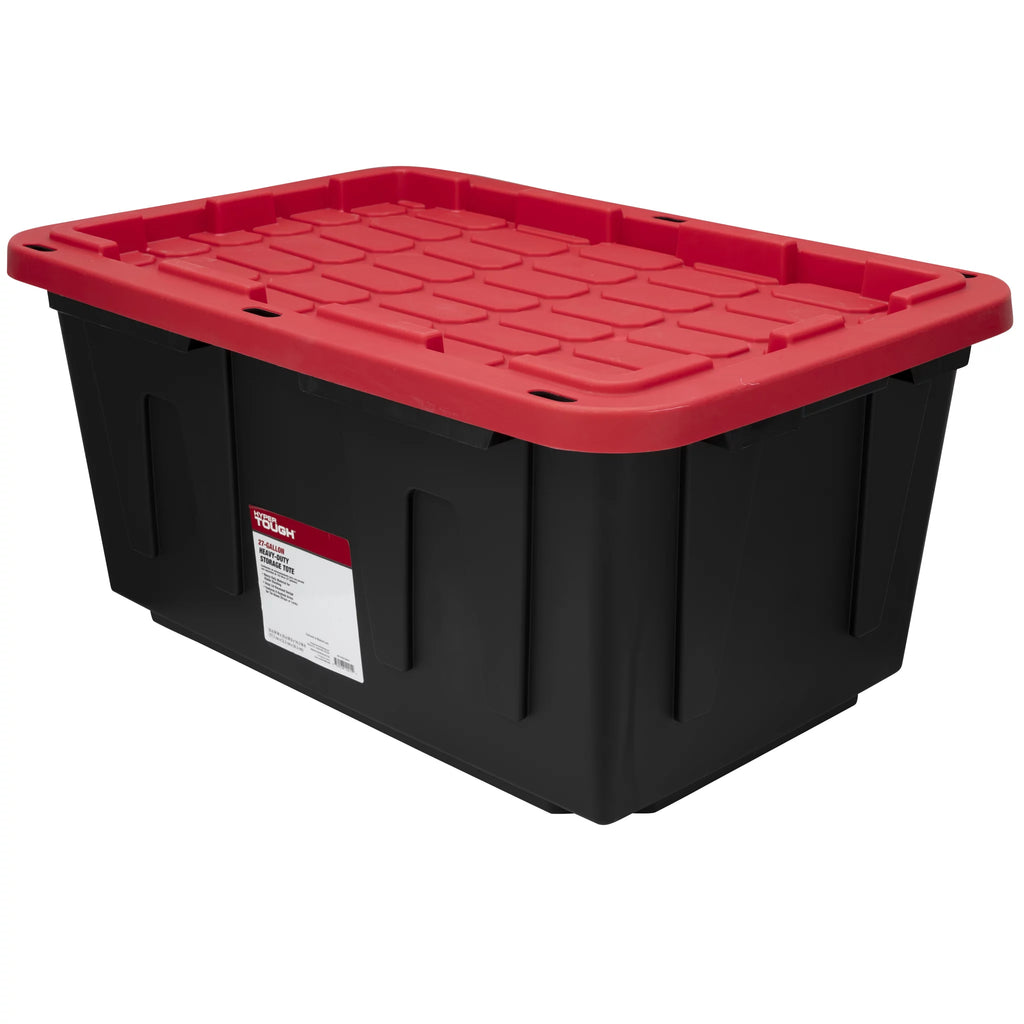 27 Gallon Snap Lid Plastic Storage Bin J73196