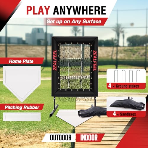 9 Hole Pitching Net with Strike Zone Target J237
