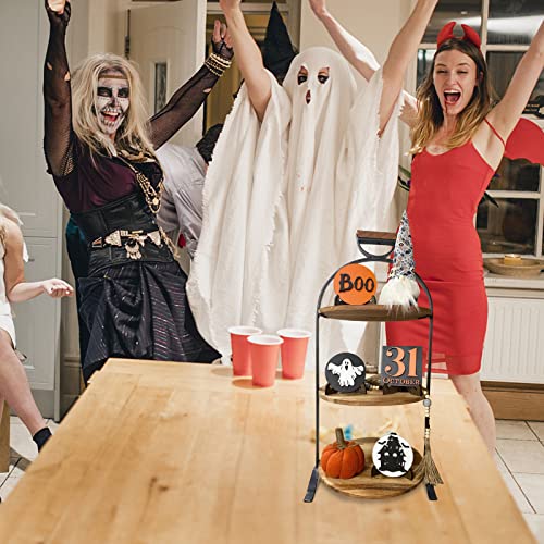 4 Pieces Halloween Tiered Tray Decor Set U43050