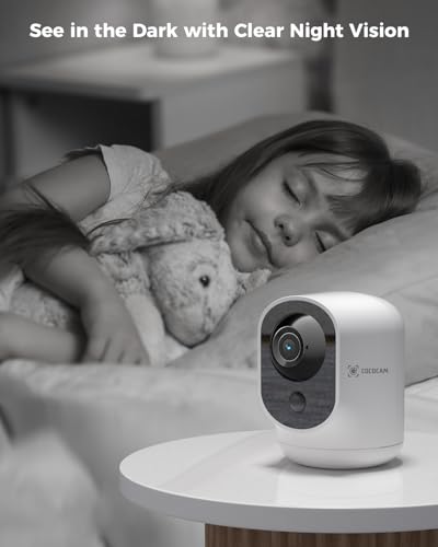 2K Indoor Pan/Tilt Security Camera with 5200mAh Battery B6114