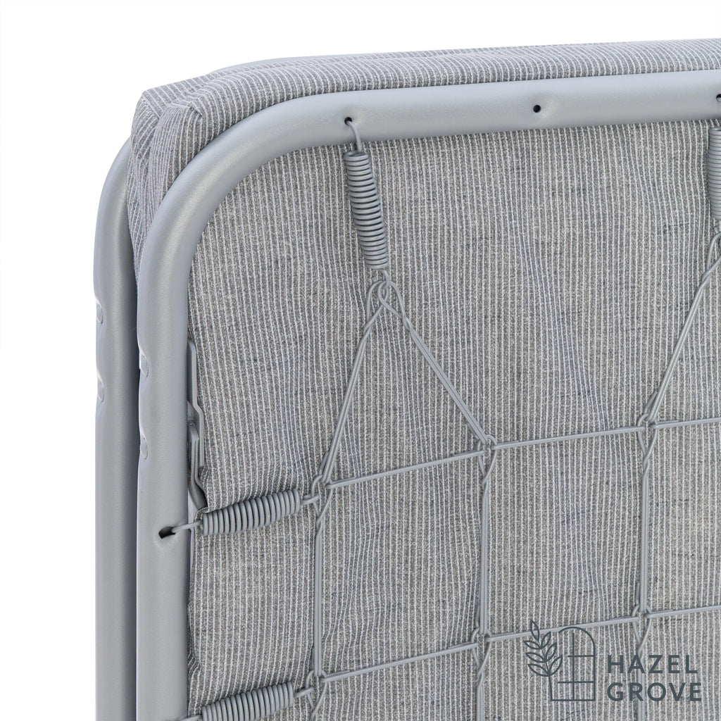 Folding Cot Guest Bed with 2 Foam Mattress U308