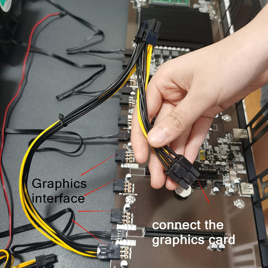 8 GPU Mining Rig Frame with Motherboard B812129