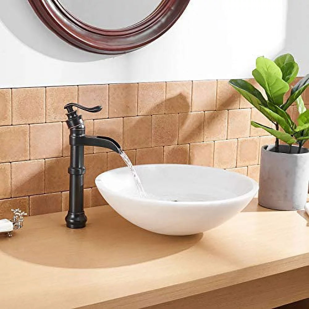 Oil Rubbed Bronze Vessel Sink Faucet with Pop Up Drain Z505841