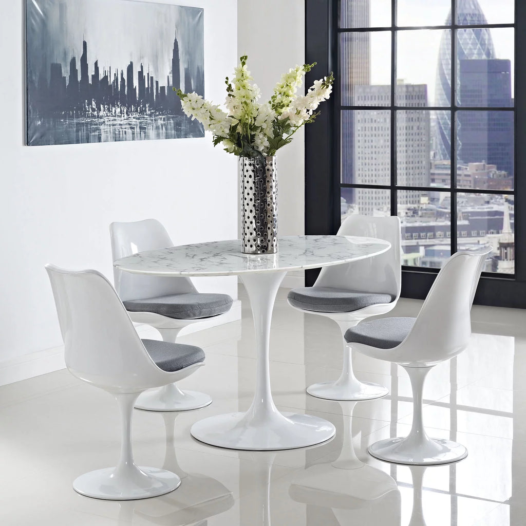 White 60Inches Dining Table D277