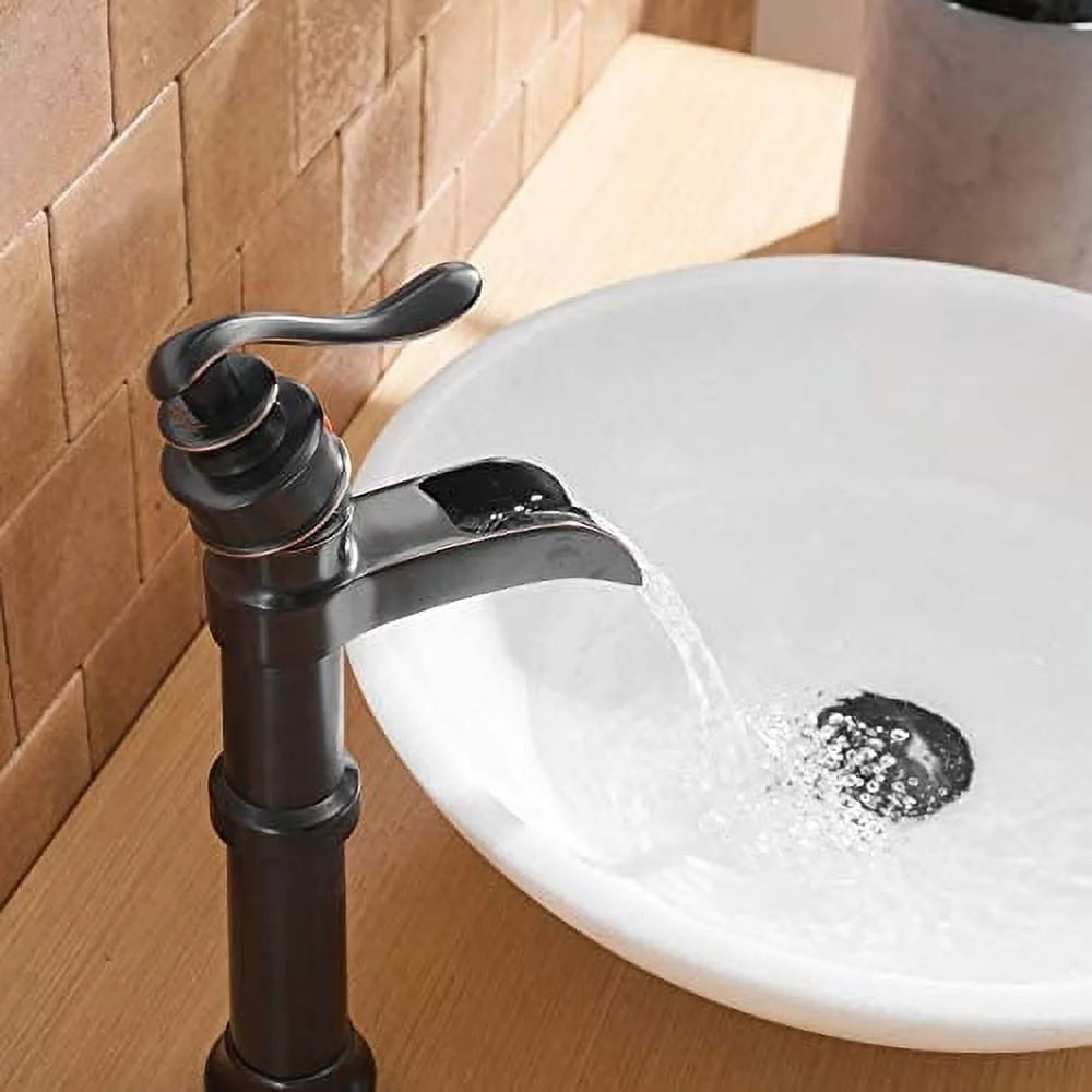 Oil Rubbed Bronze Vessel Sink Faucet with Pop Up Drain Z505841