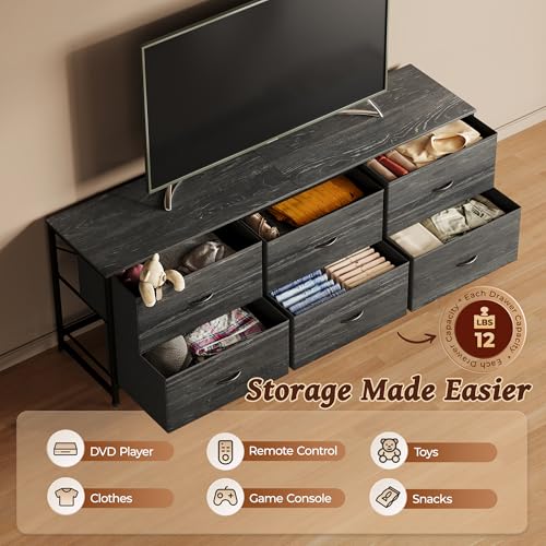 Rustic Brown 6 Drawer Dresser L5822