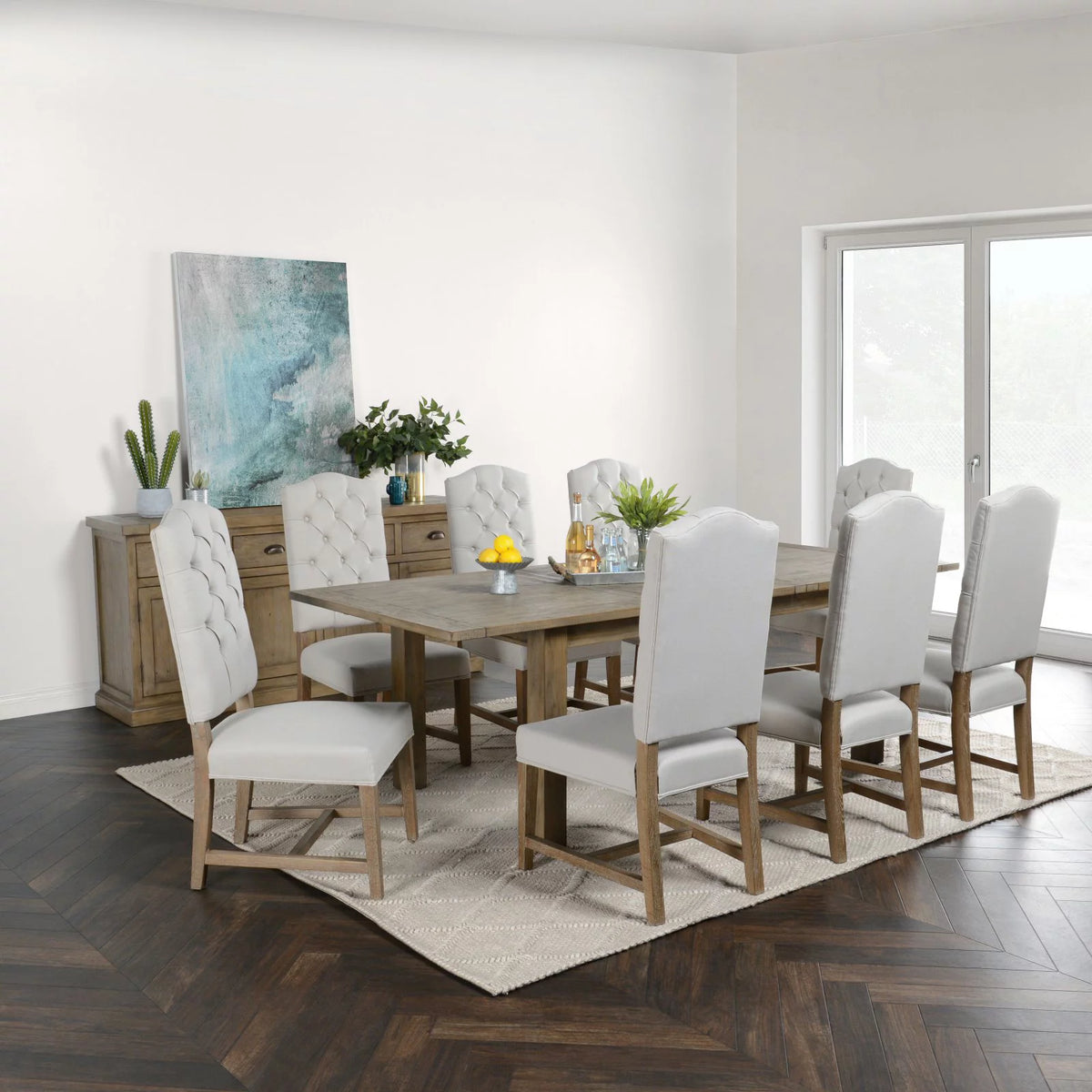 Reclaimed Pine Extension Dining Table P92538