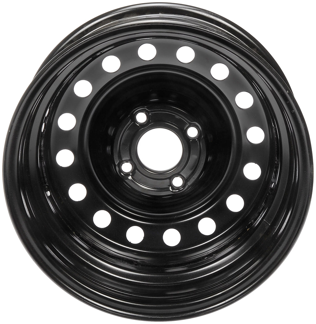 Steel 15 x 6-inch 4-Lug Black Wheel Rim C14490