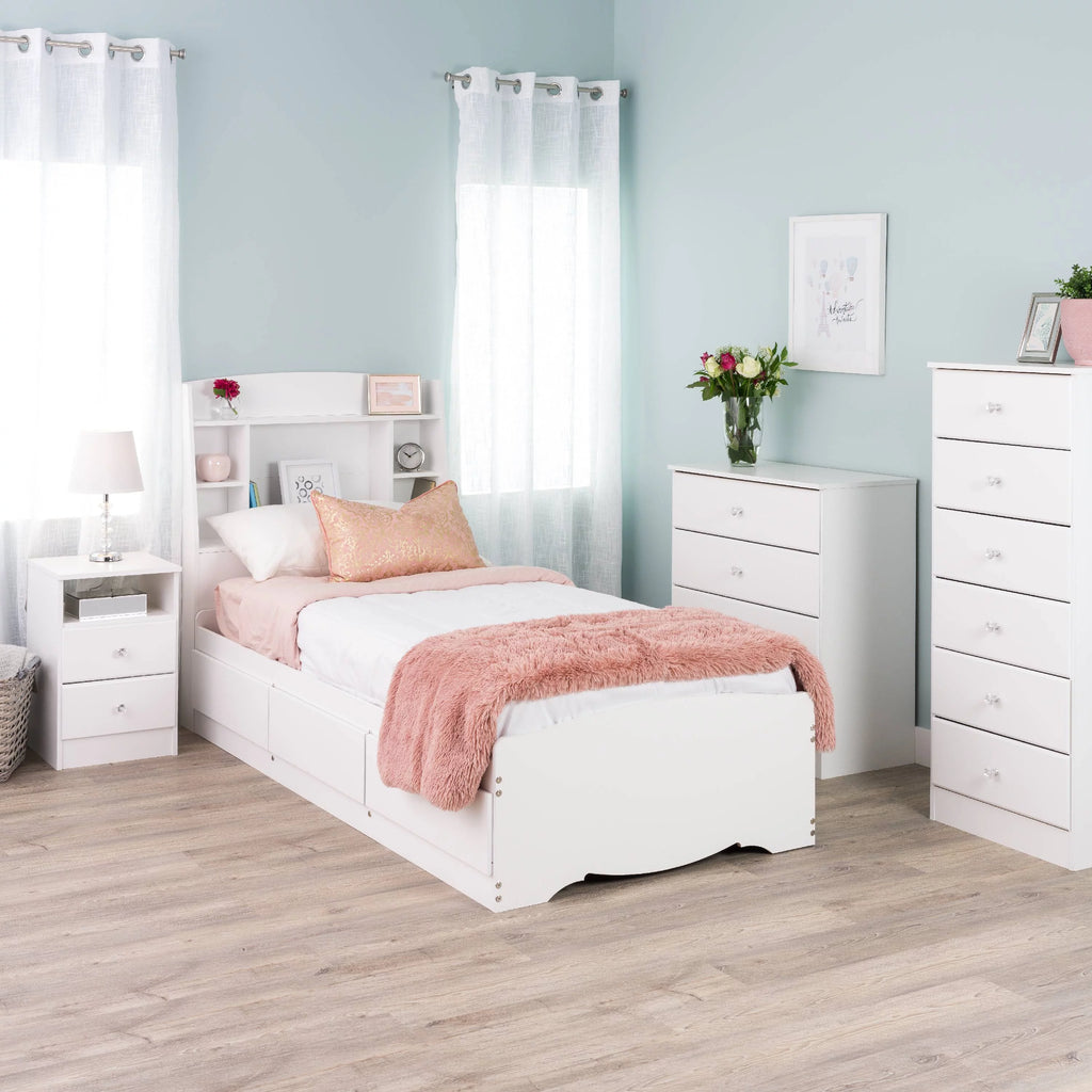White 6 Drawer Wooden Dresser O730995