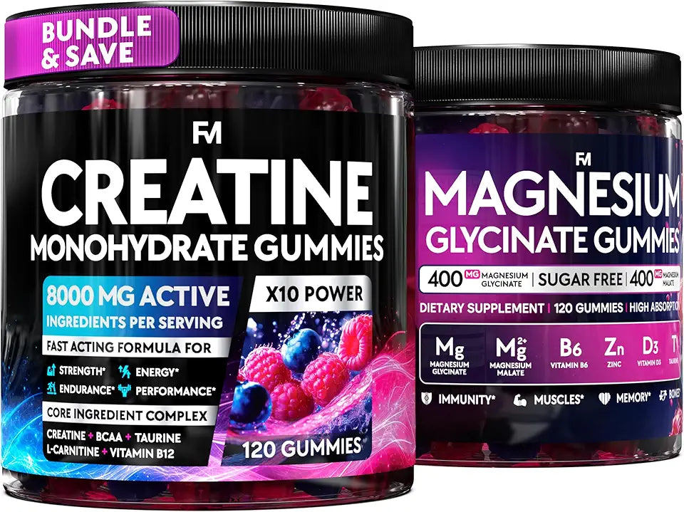 Creatine Monohydrate & Magnesium Glycinate Gummies O488