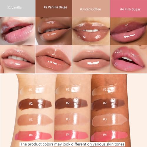 4Pcs Hydrating Lip Gloss Set U14156