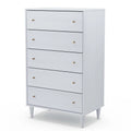 White 5 Drawer Chest Y50324
