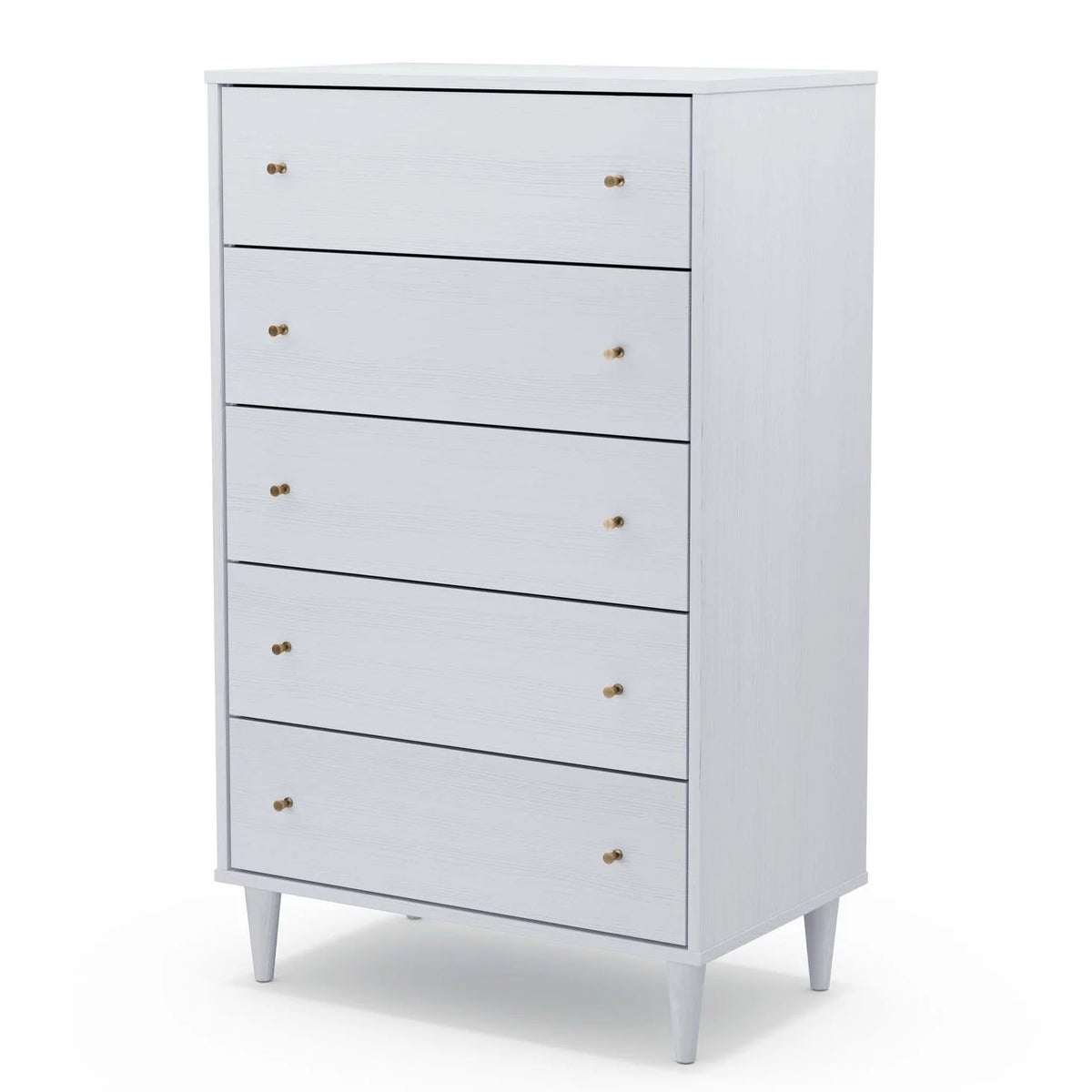 White 5 Drawer Chest Y50324
