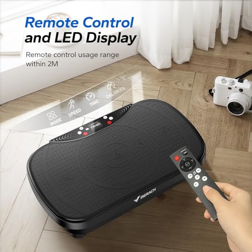 Vibration Plate Exercise Machine with Bluetooth and LED Display Y8547