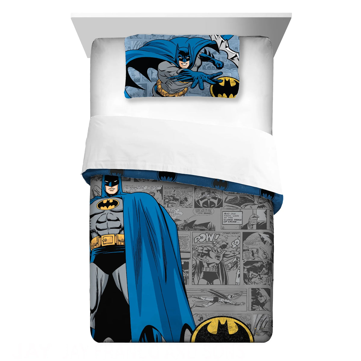 Kids Comforter and Pillowcase 2-Piece Set Twin/Full Reversible E9886