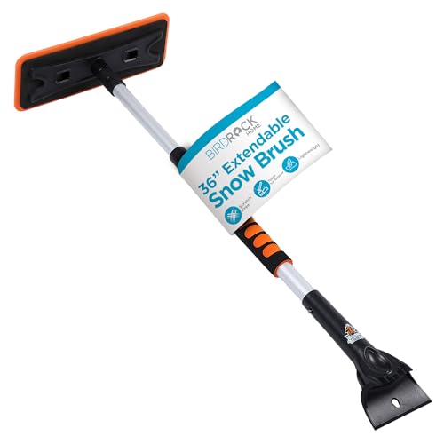 55" Extendable Snow Brush with Detachable Scraper E35905