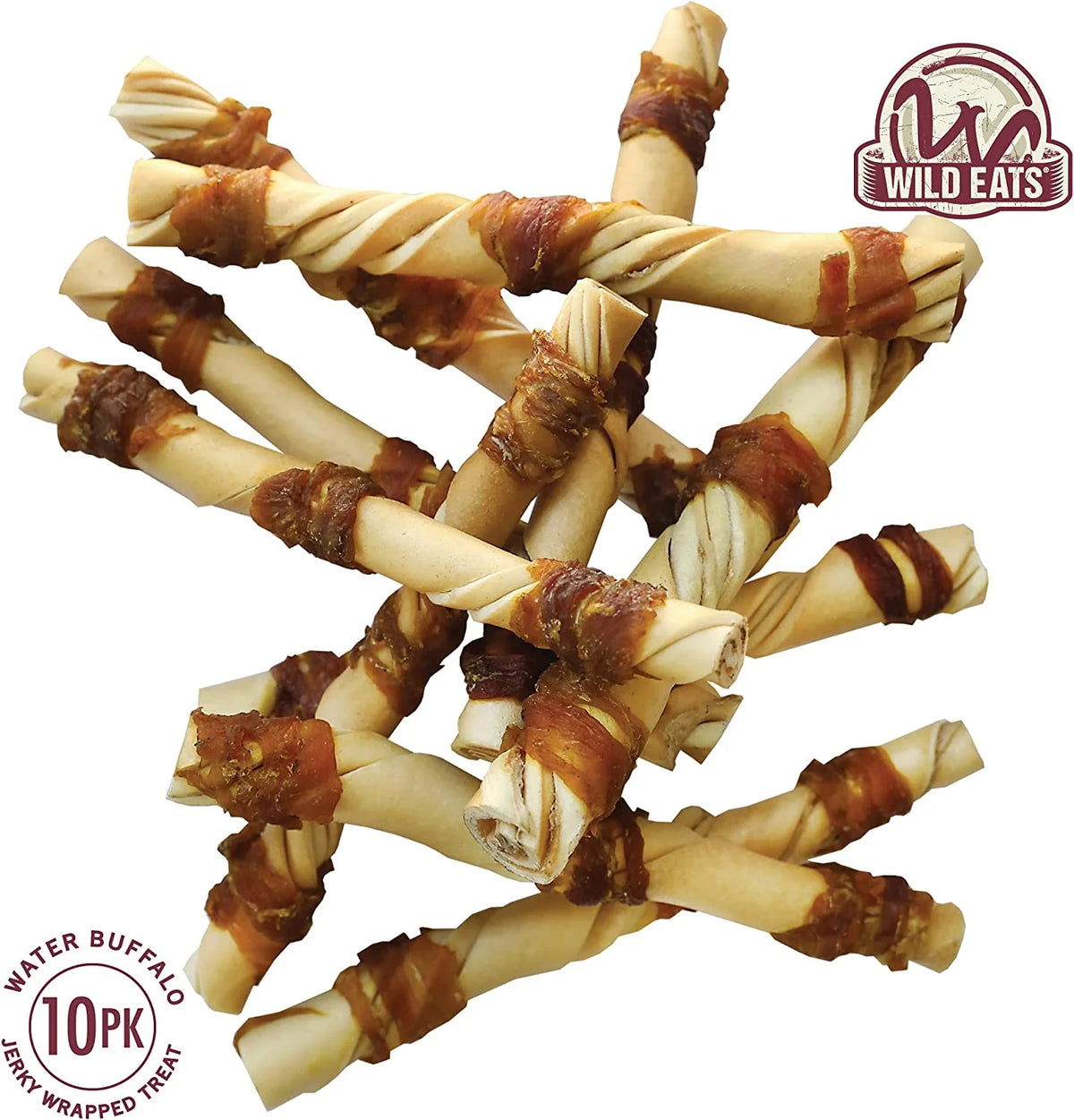 Water Buffalo Jerky Dog Chews 10 Pack T185505