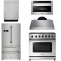 36 Propane Gas Range, Range Hood, Microwave, Refrigerator, Dishwasher K8369