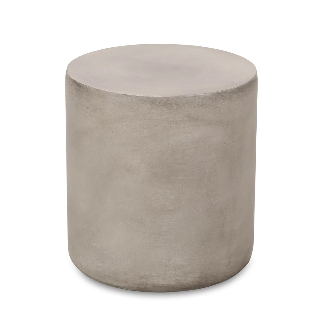 Light Gray Concrete Stone Side Table Y171053